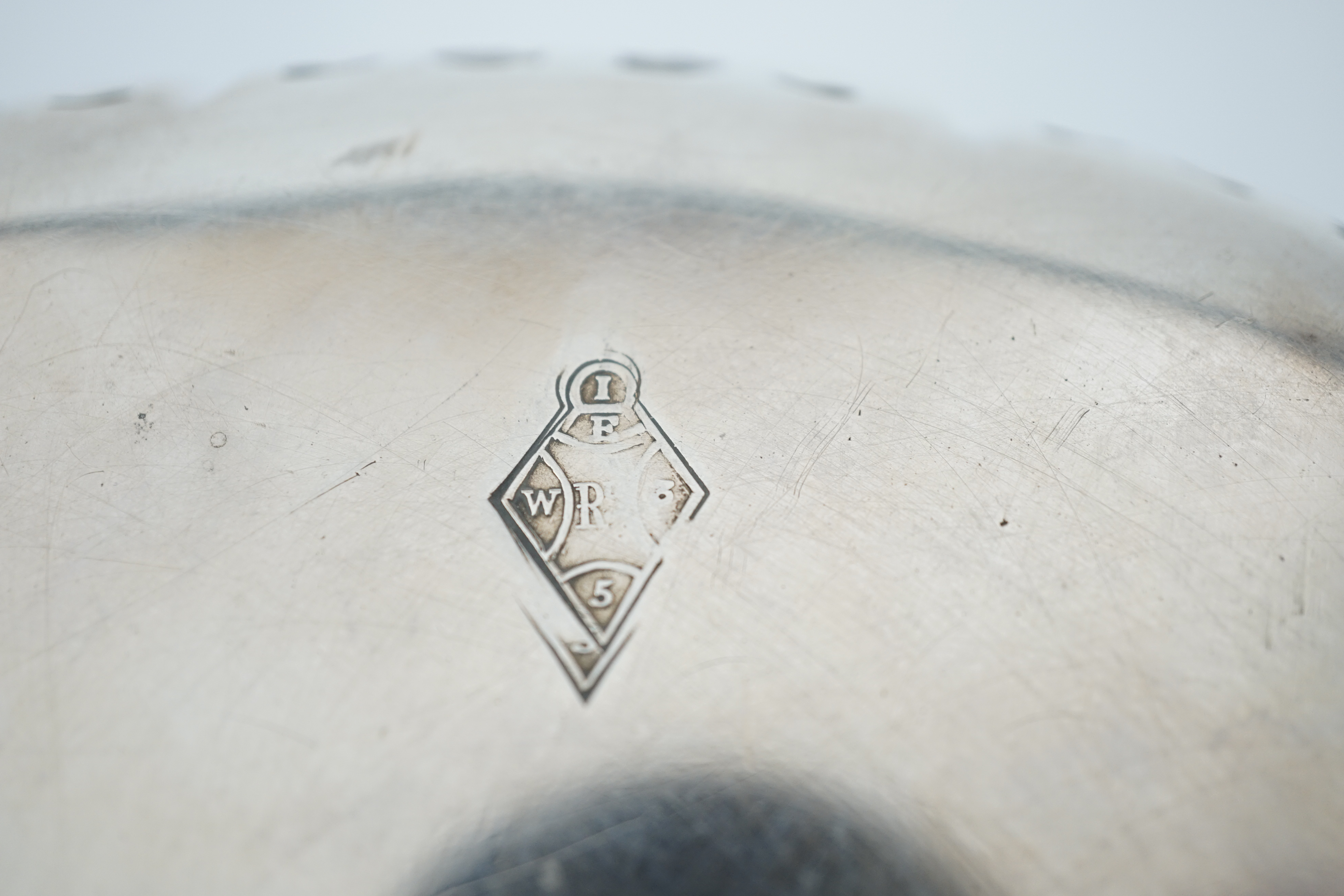 A Victorian pierced silver shallow circular cake basket, by Henry Wilkinson & Co